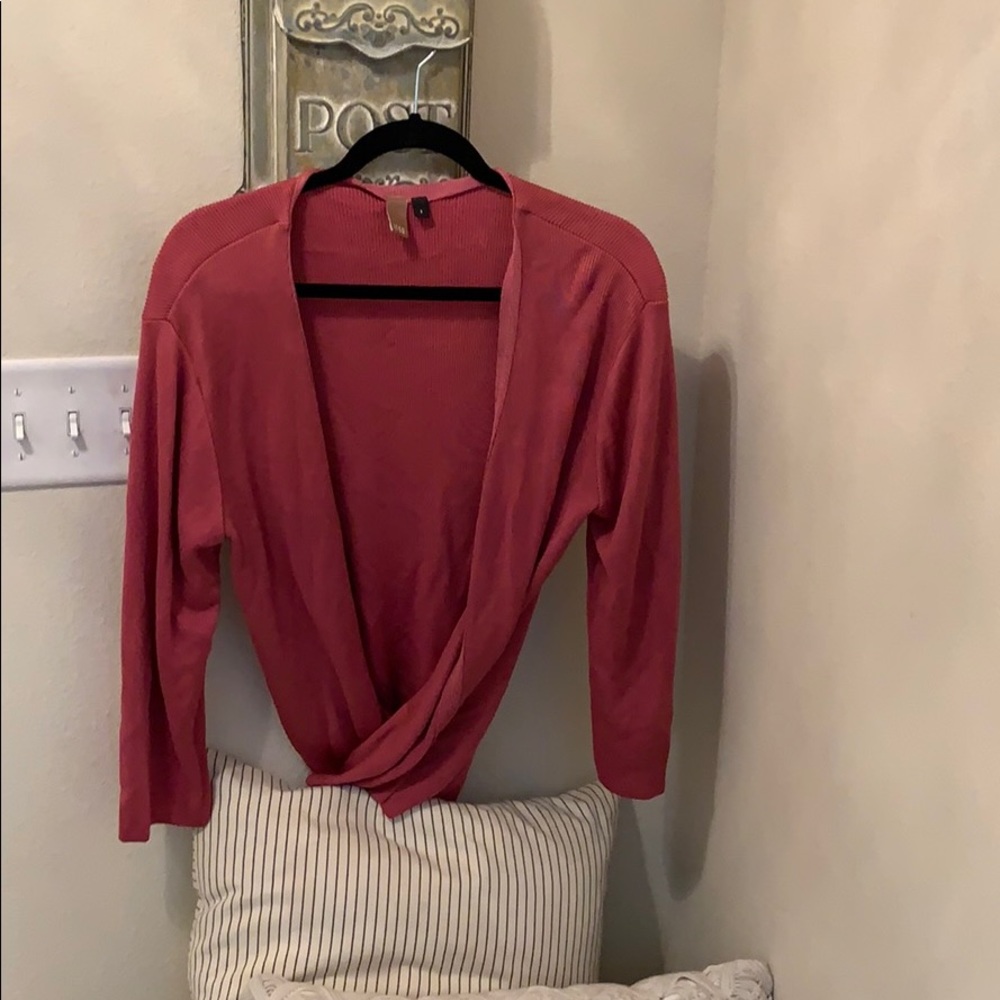 Cardigan blush pink